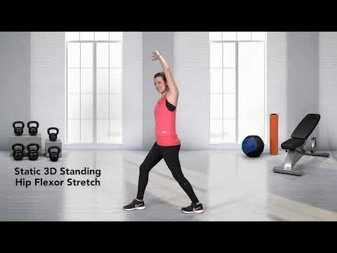 How to do a Static 3D Standing Hip Flexor Stretch