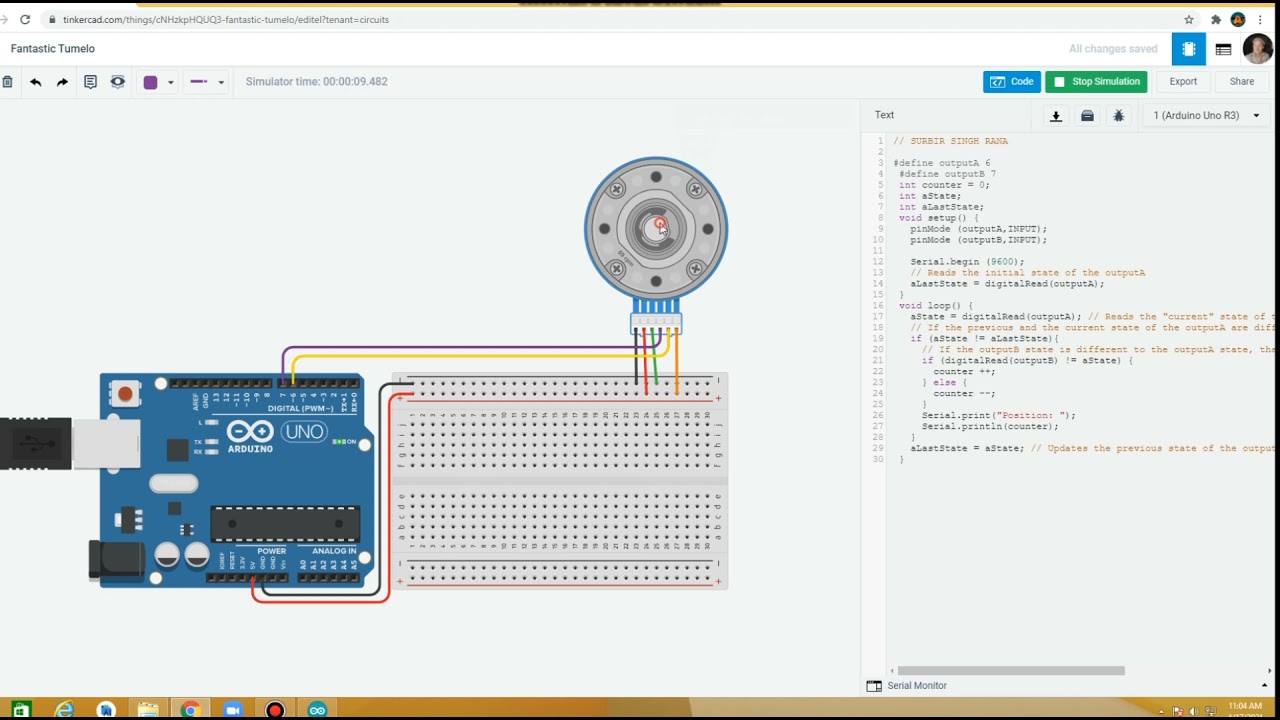 5 Tinkercad Dc Motor With Encoder April 18 2021 Youtube