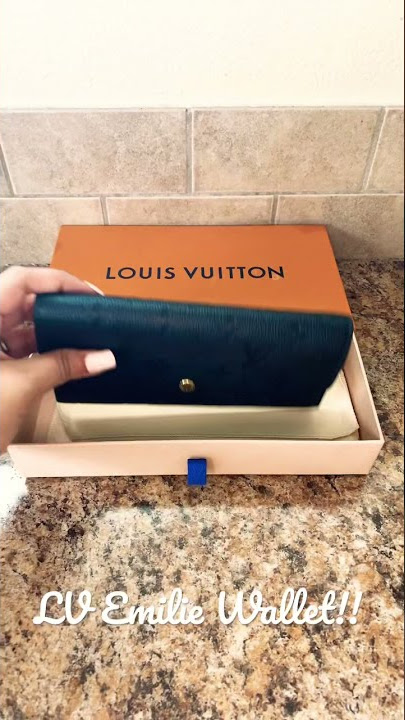 Louis Vuitton Monogram Empreinte Emilie Wallet 2021-22FW, Black