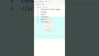 JavaScript Tutorial for Beginners / JavaScript learn / CONST data types string tag