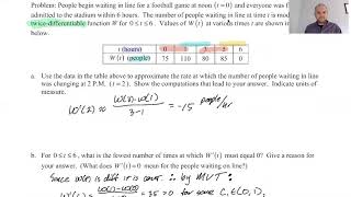 Mean Value Theorem (MVT) pg 9