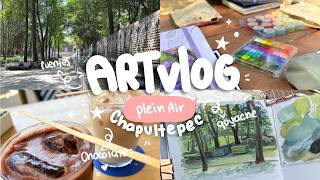 Pintando en CHAPULTEPEC ♡ Plein Air