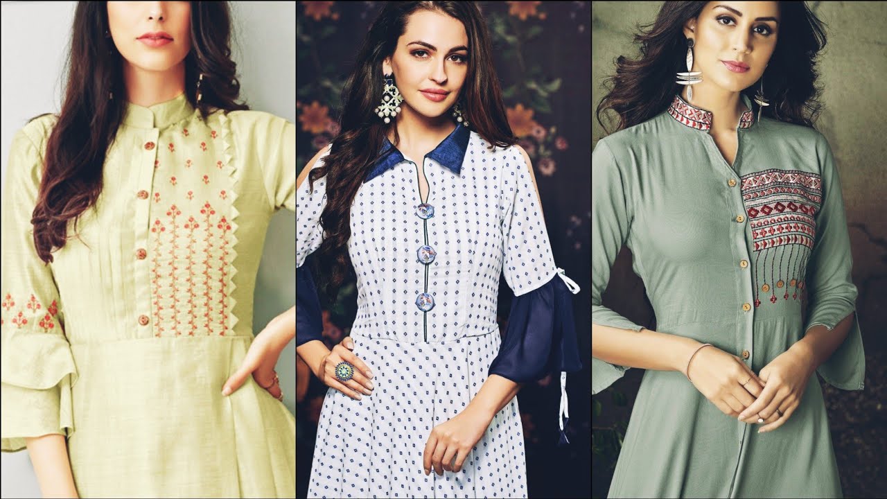 New collection of neckline design| sleeves design| kurti design for Eid ...