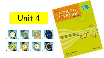 Tactics for listening | Basic ( Unit 4 ) With Answer