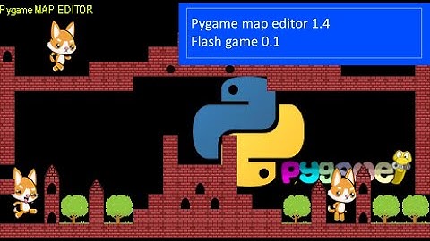Pygame map editor and game engine part 1