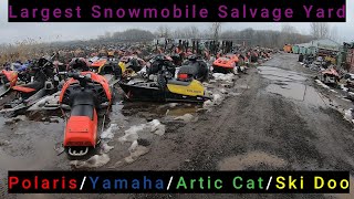 Largest Snowmobile Salvage Yard