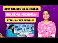 ☔How to sing Nenjukkul peidhidhum song for Beginners ❤️ Sing Easy with Shobika #varanamaayiram
