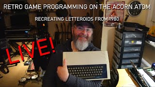 ACORN ATOM programming in 6502 Assembly - LIVE RETRO GAME PROGRAMMING