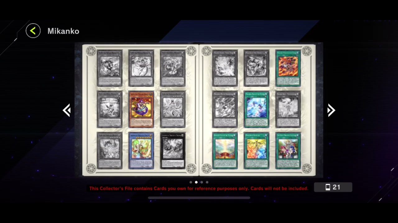 Yugioh Master Duel Mikanko Collector’s Files 21 Cards 2 Alt Cards