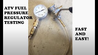 Suzuki Ltr450 FPR fuel pressure regulator testing
