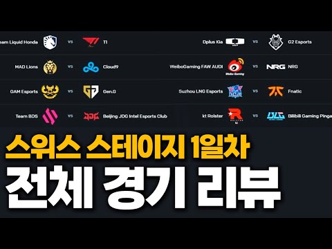🔥롤드컵 본선 1일차 전체 경기 리뷰🔥 [스위스 스테이지 Day 1]