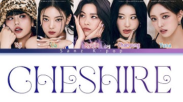 ITZY "CHESHIRE" Track Spoiler Color Coded lyrics video