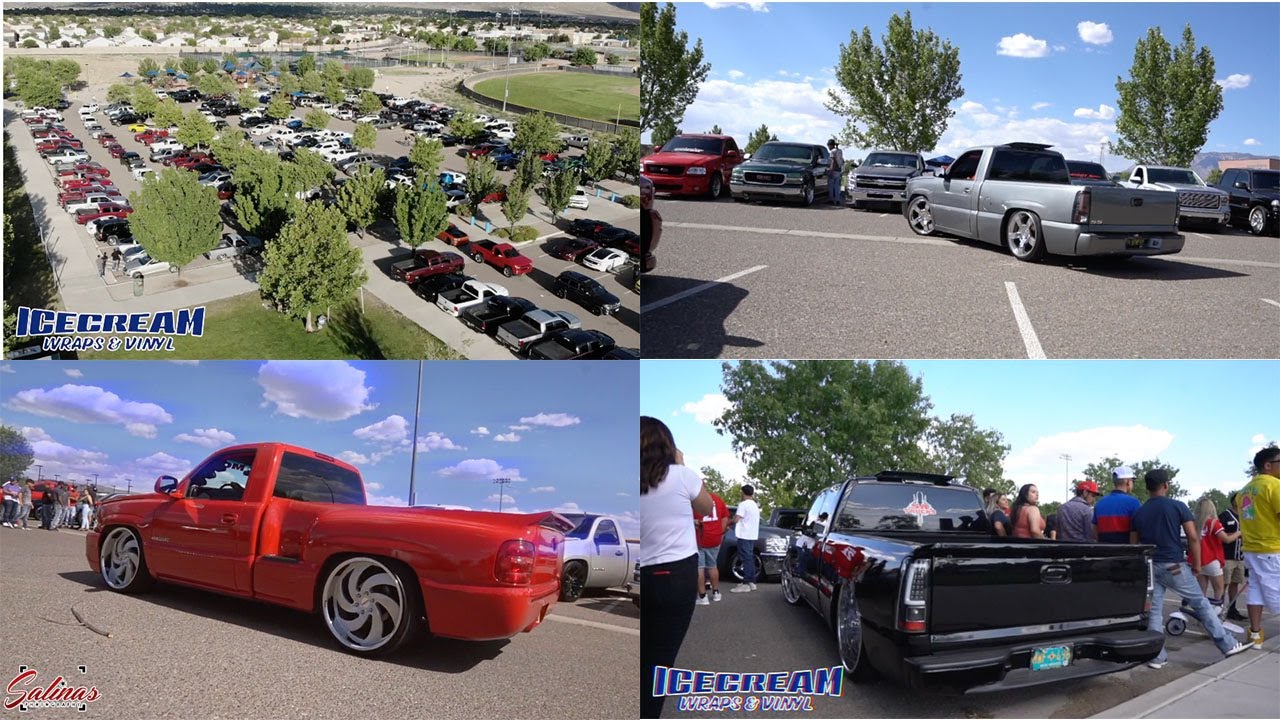 Albuquerque truck scene gets together like this! Dropped and Lifted