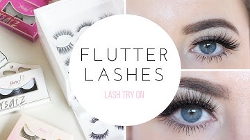 BEST SELLING FLUTTER LASHES / TRY ON