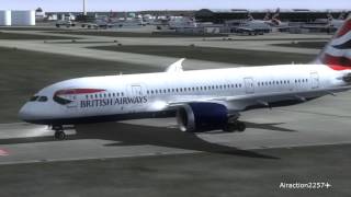 B787 Heathrow Taxi & Departure FS2004