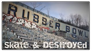 Abandoned Football Stadium Akron Zips Rubber Bowl : Skate & Destroyed episode 1