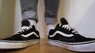 vans old skool white socks
