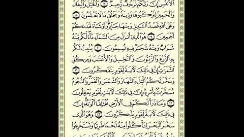 سورة النحل الوجه الثاني  للقاريء عبدالسلام اليحي