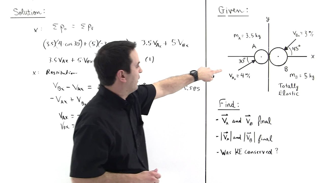 Elastic Collisions in 2-D