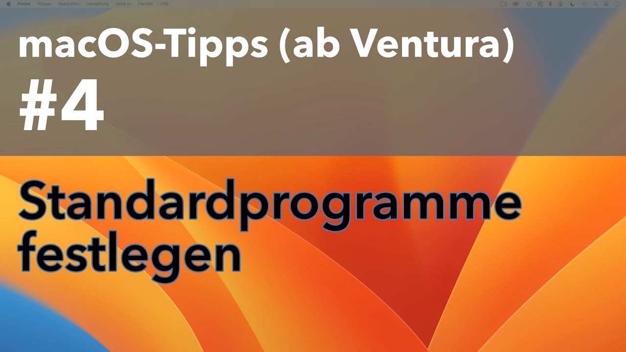 macOS-Tipp #4 - Standardprogramme festlegen