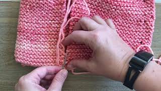 Knot Another Hat: How to Sew the Mattress Stitch on Garter Knit Fabric