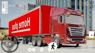 Hyundai Truck Carrying Home Plus Trailer in Korea | 3D Driving Game 4.0 - Android Gameplay screenshot 4