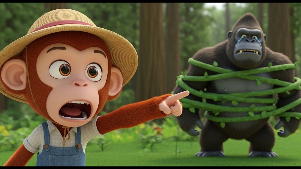 Brave Monkey Mac Rescues King Kong in the Forest 🌳🐒| Funny Farm Rescue Cartoon for Kids