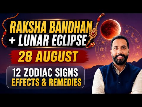 28 August 2026 Lunar Eclipse: All 12 Rashi, complete set of Remedies. #Chandragrahan #Rakhi