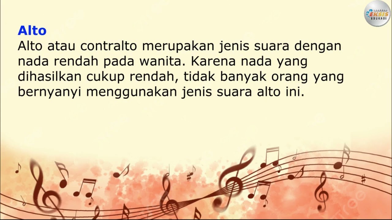 Jenis - jenis Suara Manusia - Seni Musik