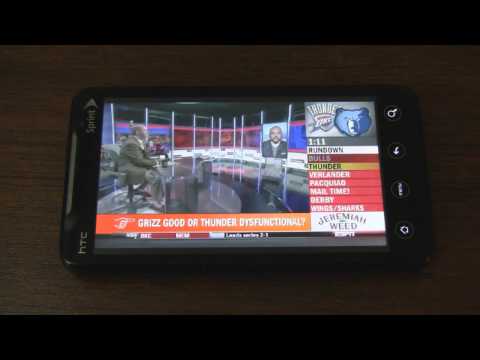 WatchESPN app for Android streams live sports & shows (demoed on EVO 4G & Xoom)