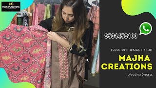 Pakistani Designer Suit, Wedding Dresses, Heavy Embroided Patiala Suits, Majha Creations Mohali