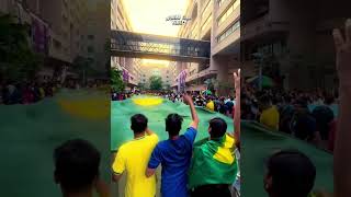 #NSU Campus Goes Green & Yellow! 🇧🇷💚💛 #trending #viral #ytshorts #nsu