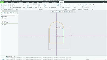 ENGR 10 Creo enable/disable constraints + Measure Arcs