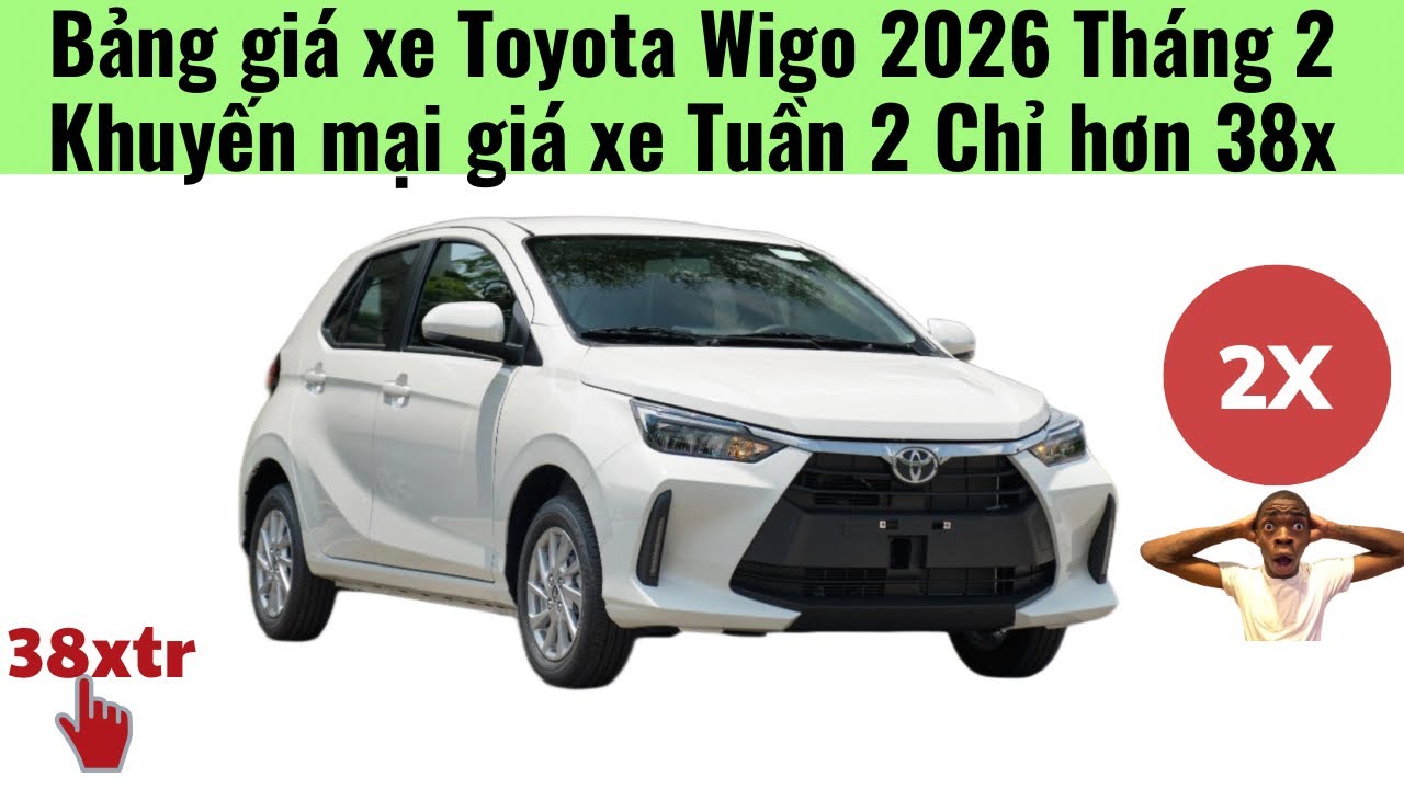 Giá xe Toyota Wigo 2025 Tuần 1 Tháng 2|Giảm cực mạnh giá xe chỉ 38xtr|Toyota Pháp Vân Hà Nội