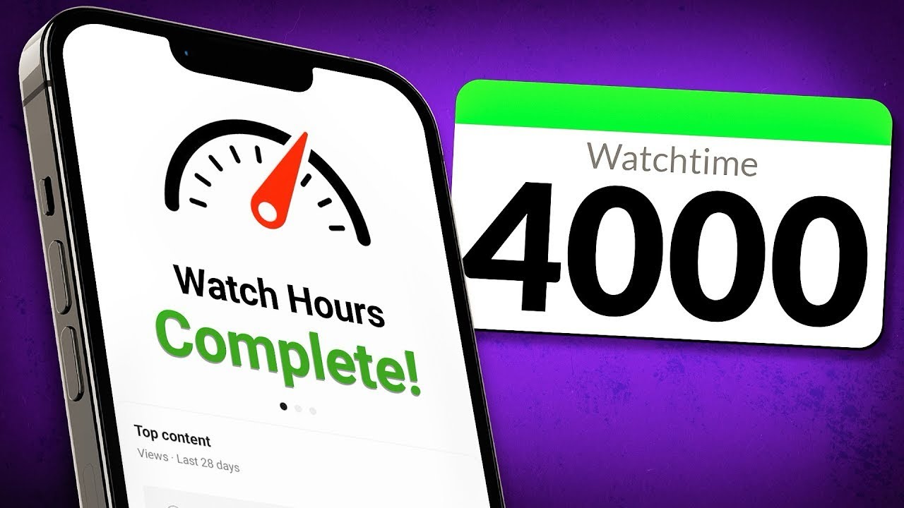 How To Get 4000 YouTube Watch Hours in 2026