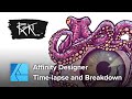 Affinity Designer - Time-lapse & breakdown (Octopus Eye)