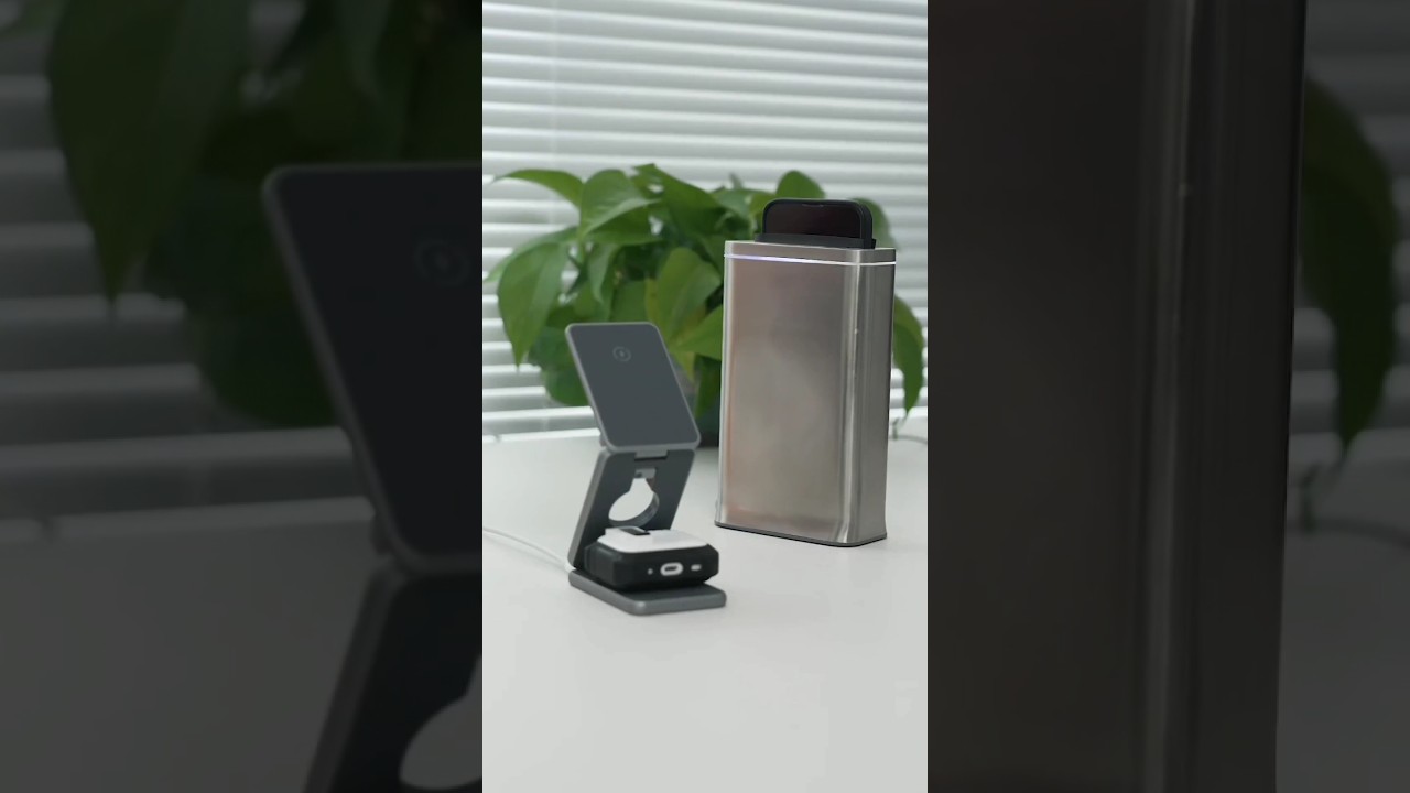 All-Metal 3-in-1 Magnetic Charging Dock: 