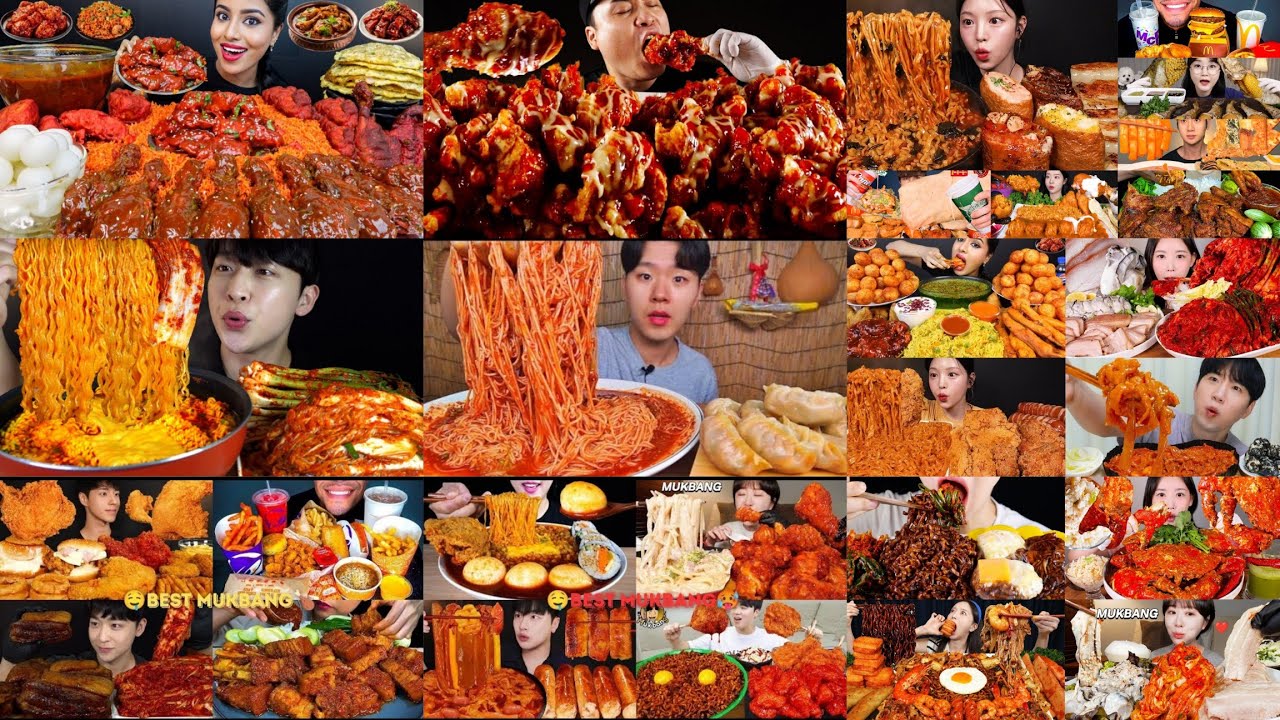 2 hour best *satisfying big bites* mukbang asmr compilation pt.3