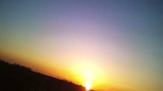 Waukegan, Illinois sunset views from drone.
