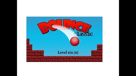 Bounce Original - Level 6 Complete level 6