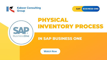 Physical Inventory Process in SAP B1 | SAP Business One | #inventorymanagement #sapb1