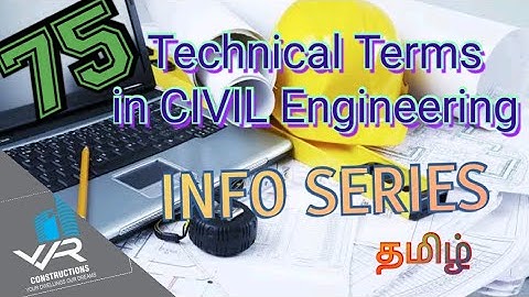 CIVIL TECHNICAL TERMS IN TAMIL (Part-1) | #civil #civilengineering