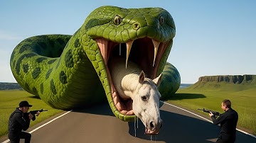 Hoe een dapper reddingsteam een ​​babypaard redde van een gigantische python🐍