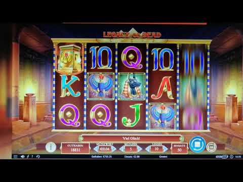 Online Casino LeoVegas - Book of Dead mit Einzahlungsfreispielen, danach Gewinn bei Legacy of Dead!