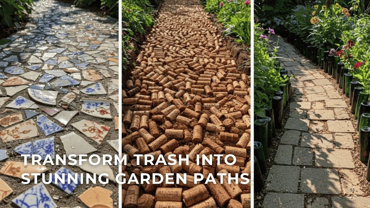 ♻️ TRASH TO TREASURE! Create Stunning Garden Path With Recycled ...