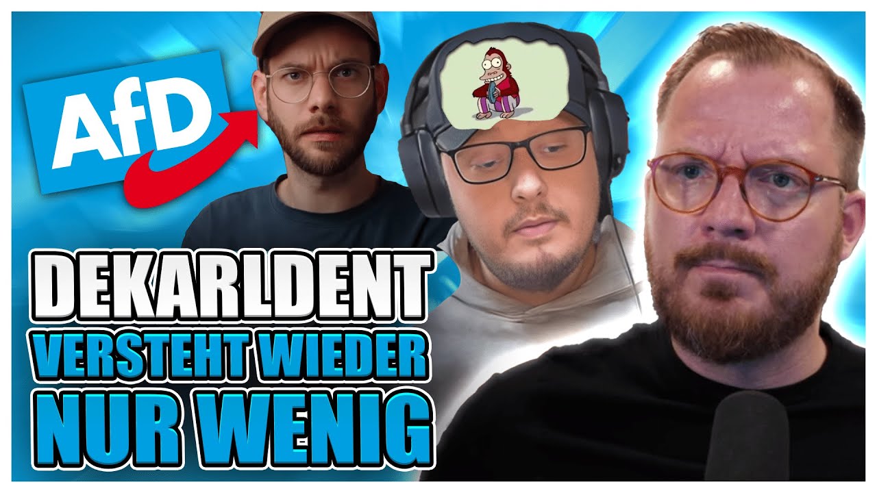 Die AfD - Dekarldent versteht mal wieder nur wenig