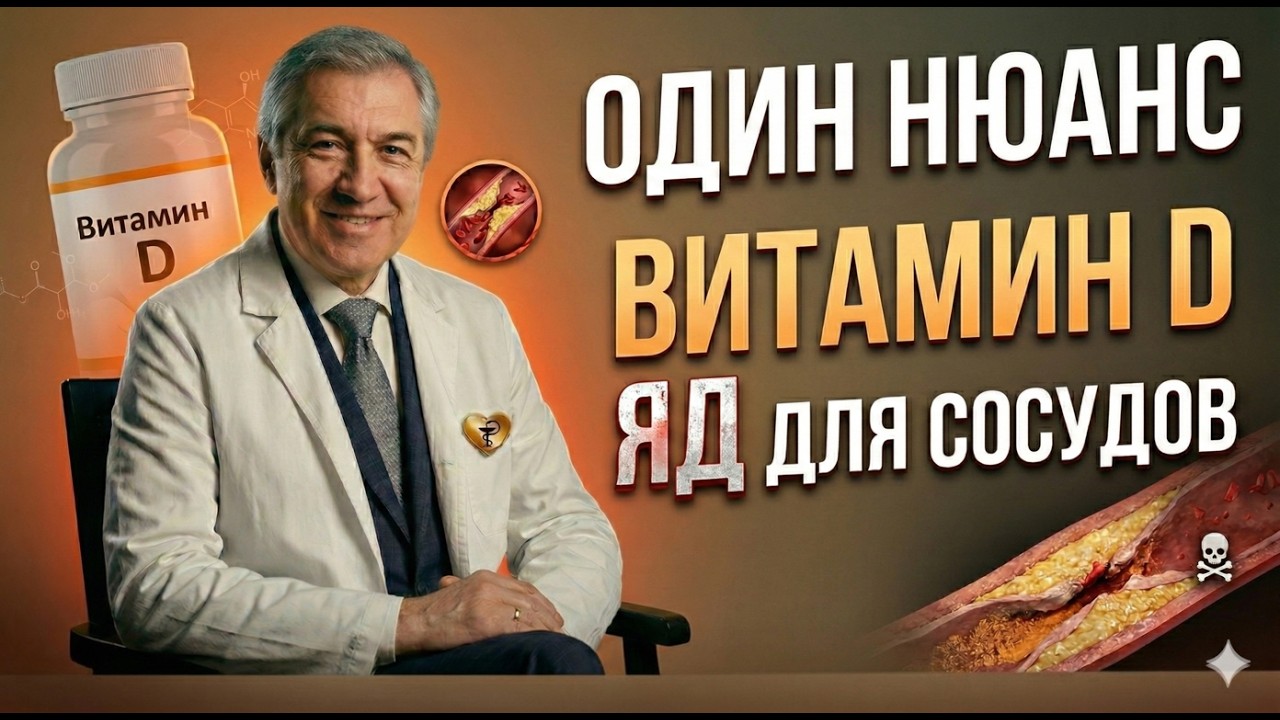 Один нюанс превращает витамин D в яд для ваших сосудов