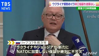 ウクライナ情勢巡り米ロ高官が協議 緊張緩和への進展は無し