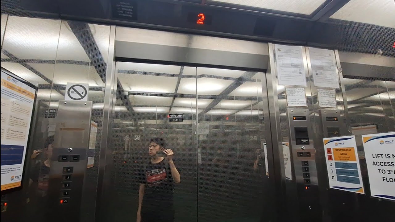 Hitachi Elevator at Port Klang Cruise Terminal in Port Klang , Selangor , Malaysia