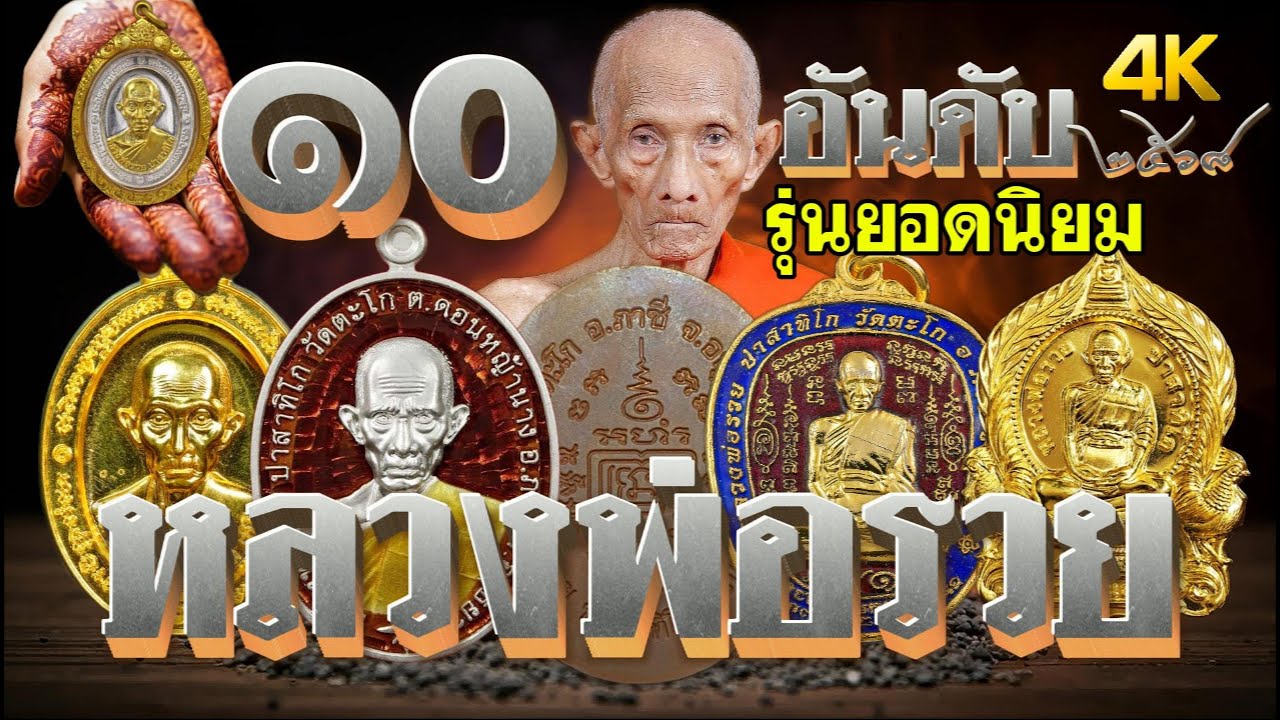 10อันดับ เหรียญหลวงพ่อรวย  รุ่นยอดนิยม ราคาแพงที่สุด พร้อมราคาเช่าหาเปลี่ยนมือ?